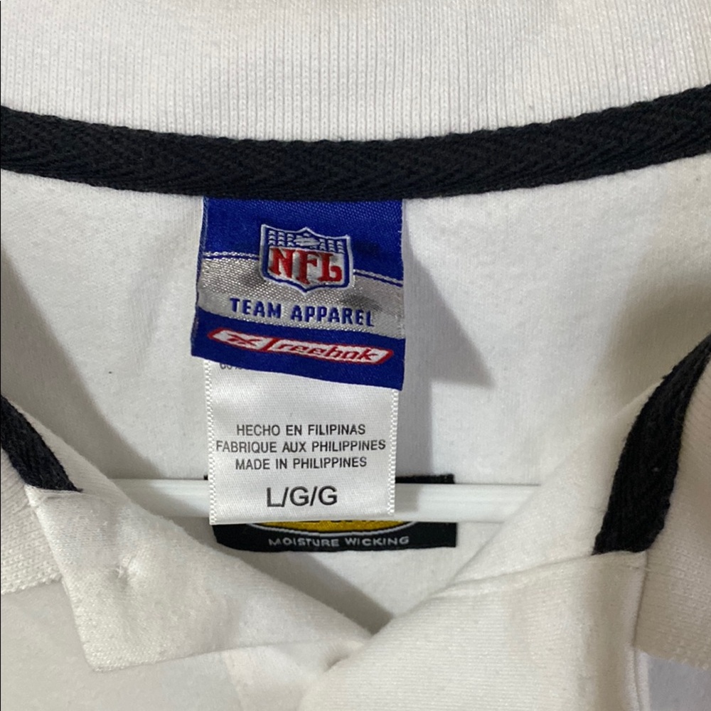 White and Black Bengals Men's Polo Shirt - Picture 3 of 7